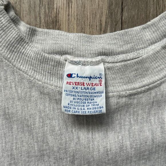 Vintage 90s Champion Reverse Weave Sweatshirt Size XXL - Picture 8 of 8